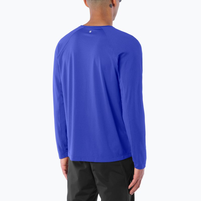 Longsleeve da running uomo Salomon Shakeout Core LS Tee clematis blue 2