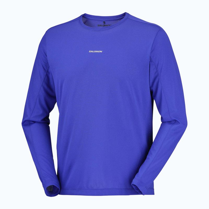 Longsleeve da running uomo Salomon Shakeout Core LS Tee clematis blue 4