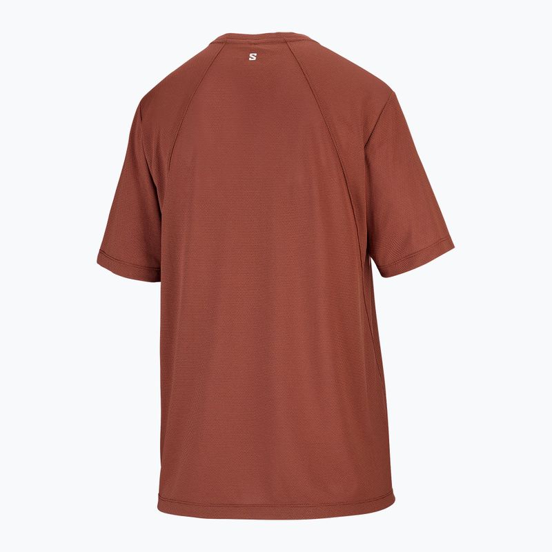 Maglia da running da donna Salomon Shakeout Core SS Tee burnt umber 5