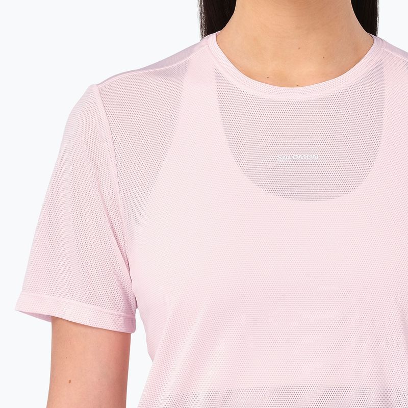 Maglia da running da donna Salomon Shakeout Core SS Tee icy pink 3