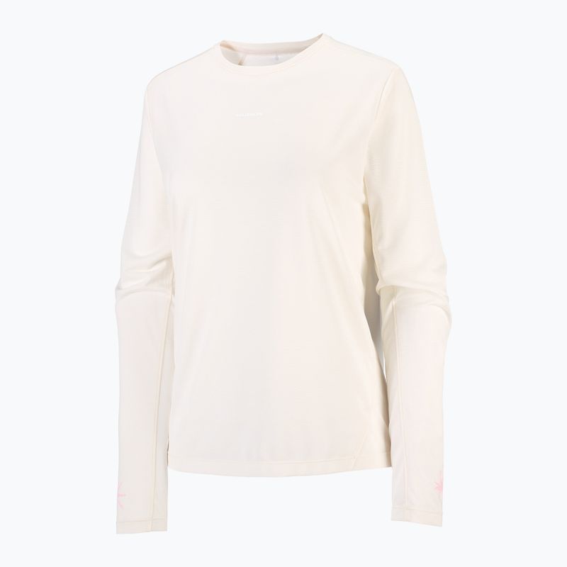 Longsleeve da running donna Salomon Shakeout Core Tee GFX LS whisper white/pink frosting 5