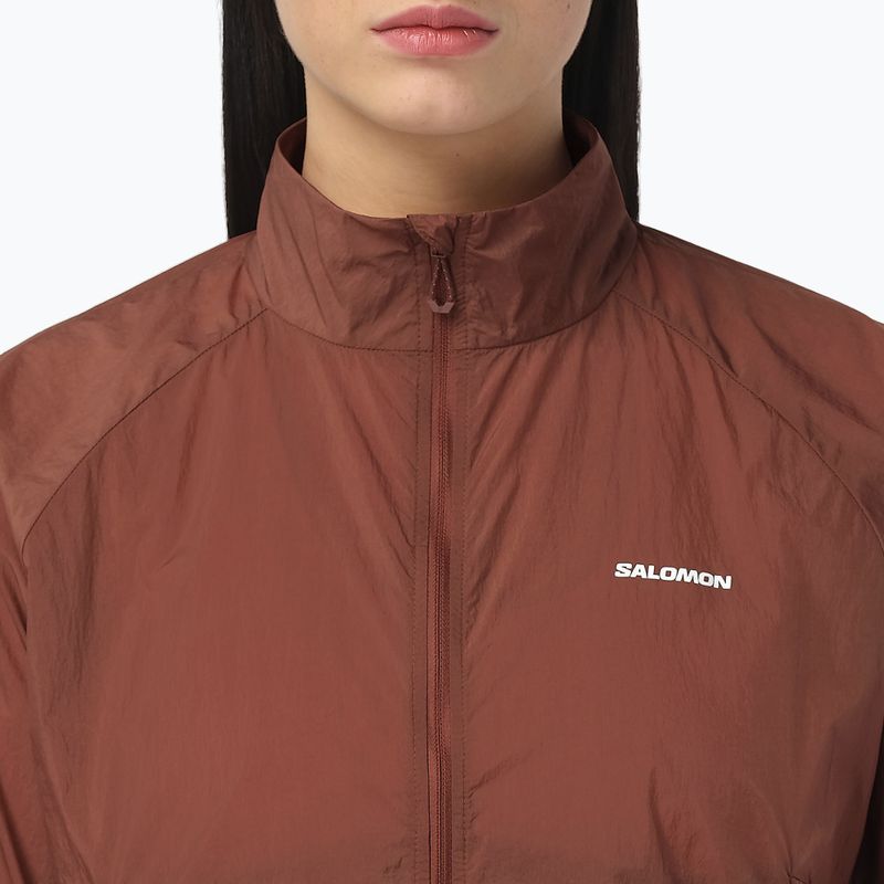 Giacca da running da donna Salomon Shakeout Fly burnt umber 3