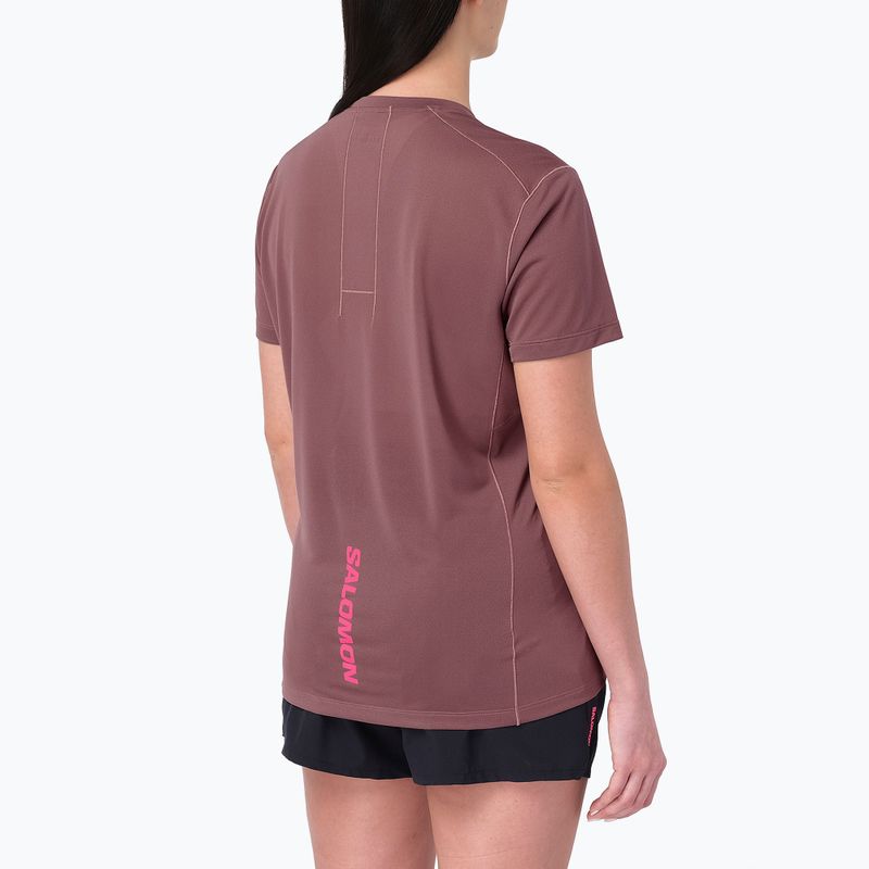 Maglia da running da donna Salomon Courtney Tee SS rose taupe 2