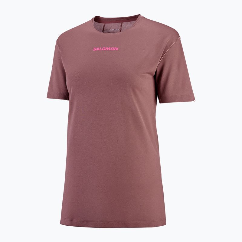 Maglia da running da donna Salomon Courtney Tee SS rose taupe 3