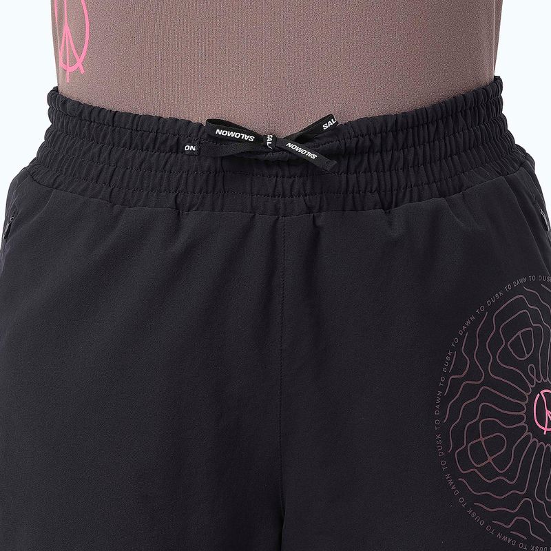Pantaloncini da corsa da donna Salomon SHKout Courtney 4" deep black 4