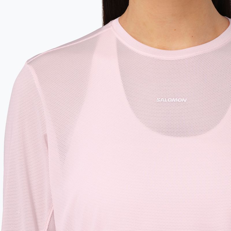 Longsleeve da running donna Salomon Shakeout Core LS Tee icy pink 3