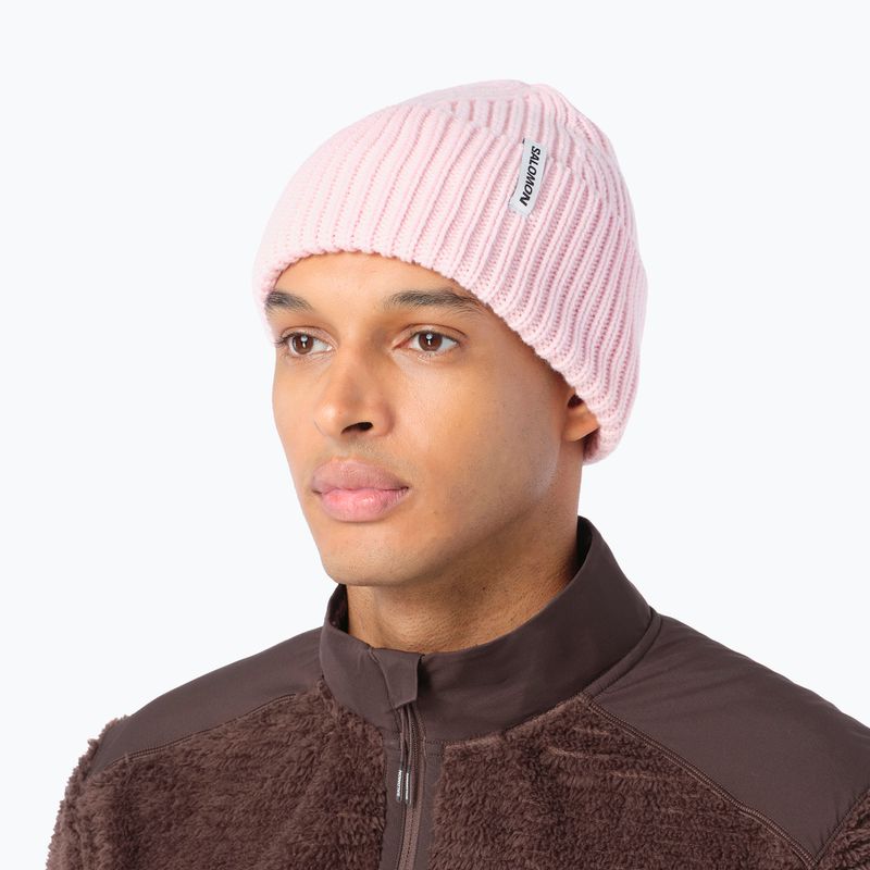 Cappello invernale Salomon Snowbird icy pink 2