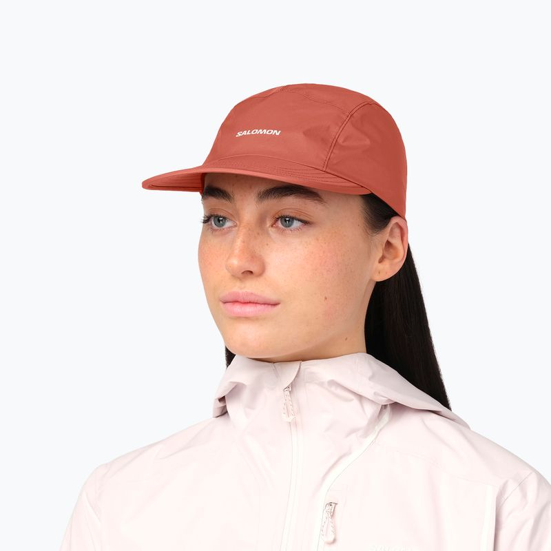 Cappellino con visiera Salomon Bonatti Pro 5 Panel burnt umber 2