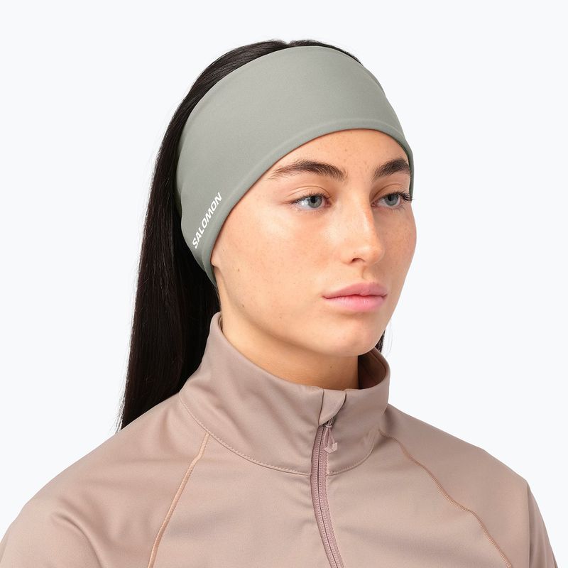 Fascia per la testa Salomon Run Tech Headband castor gray 3