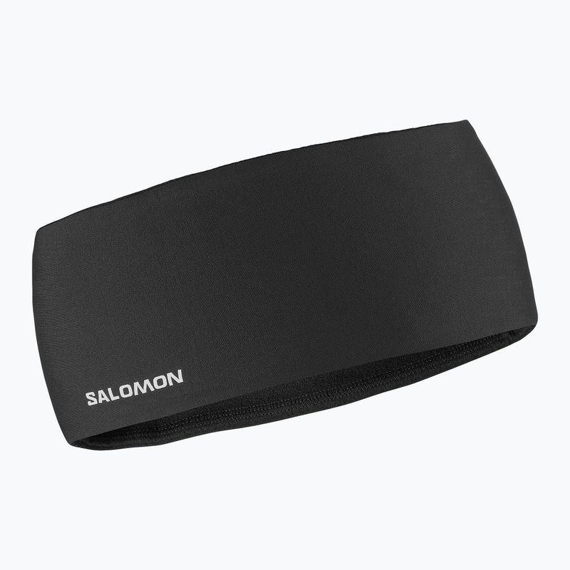 Fascia per la testa Salomon Run Tech Headband deep black