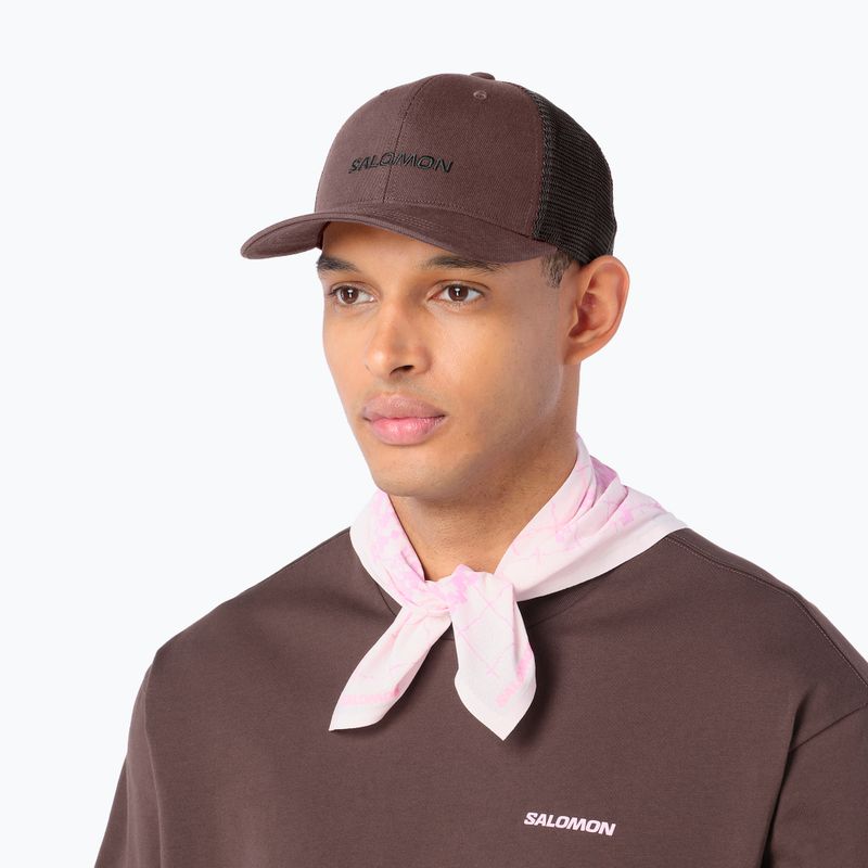 Cappellino con visiera Salomon Logo Trucker coffee bean 2