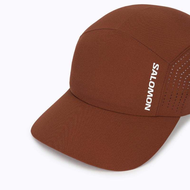 Cappellino con visiera Salomon Shakeout burnt umber 3