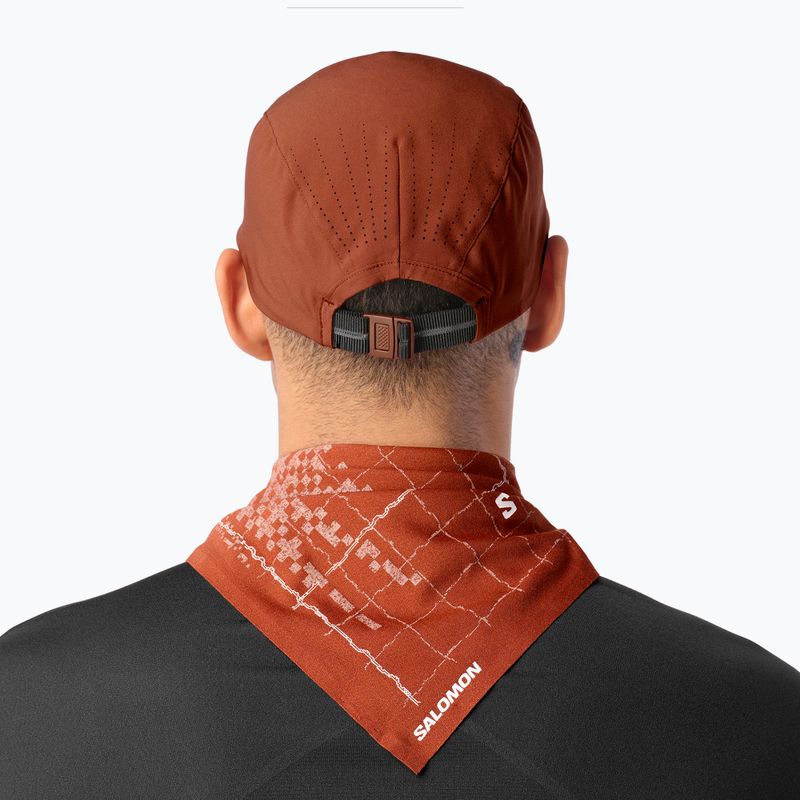 Cappellino con visiera Salomon Shakeout burnt umber 3