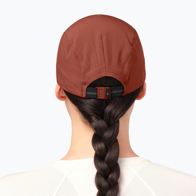 Cappellino con visiera Salomon Shakeout burnt umber 5
