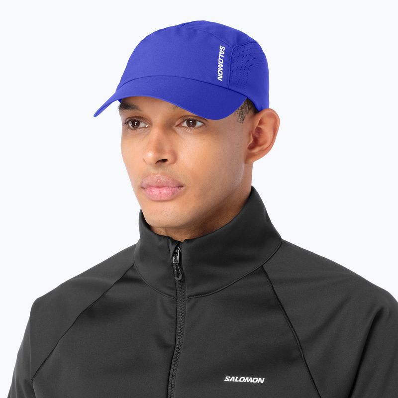Cappellino con visiera Salomon Shakeout clematis blue 2