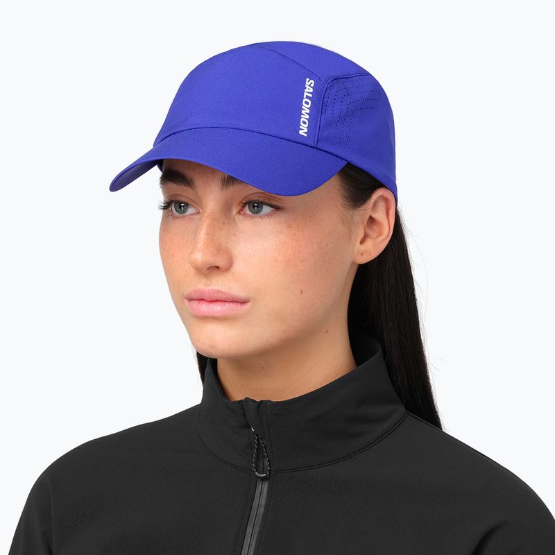 Cappellino con visiera Salomon Shakeout clematis blue 4