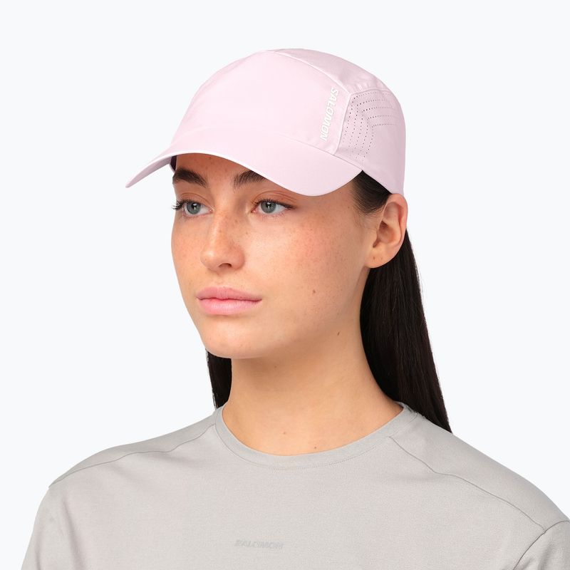 Cappellino con visiera Salomon Shakeout icy pink 4