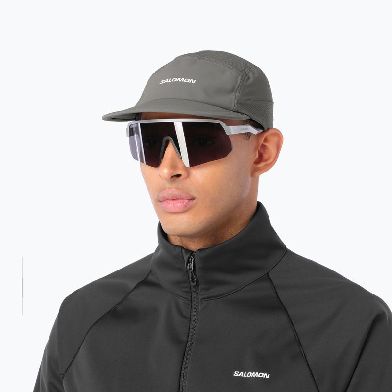 Cappellino con visiera Salomon Sense Aero castor gray 2