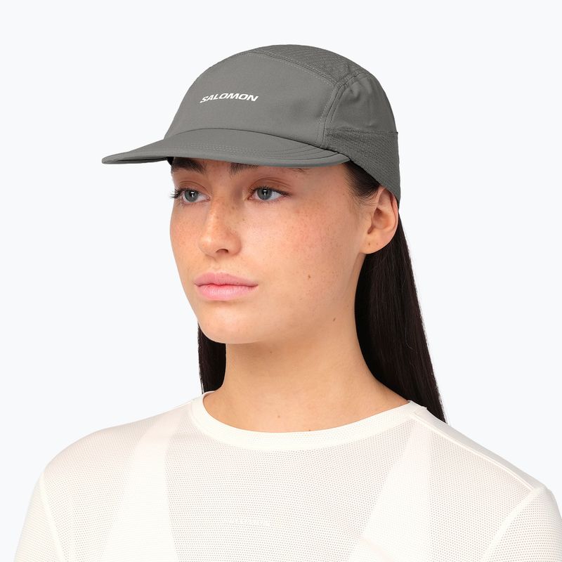 Cappellino con visiera Salomon Sense Aero castor gray 4