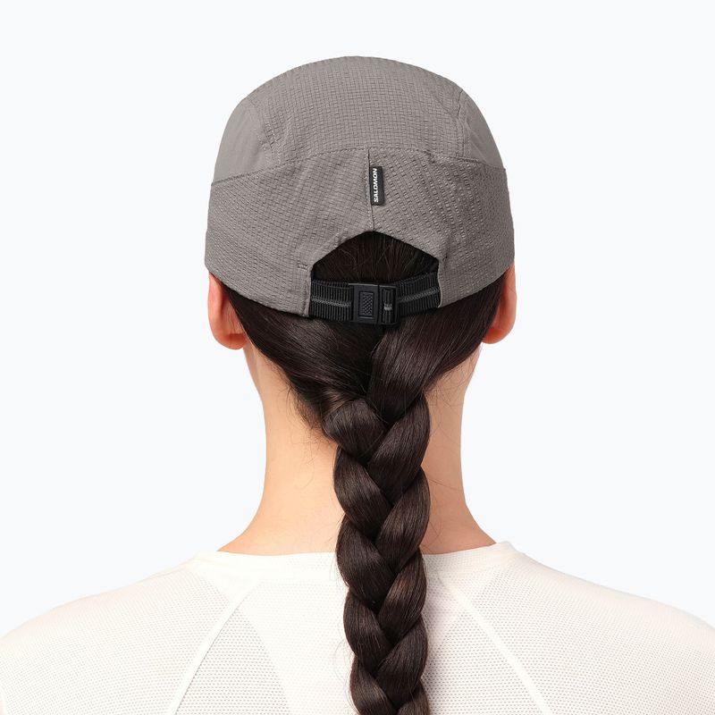 Cappellino con visiera Salomon Sense Aero castor gray 5