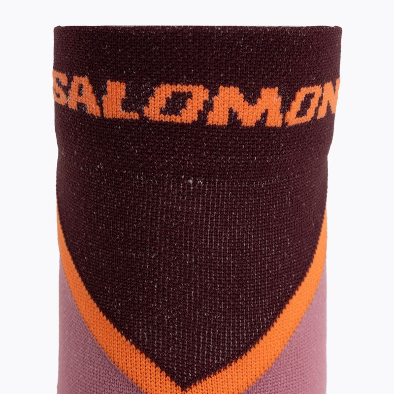 Calze Salomon Pulse Ankle dusky orchid/huckleberry/dragon fire 3