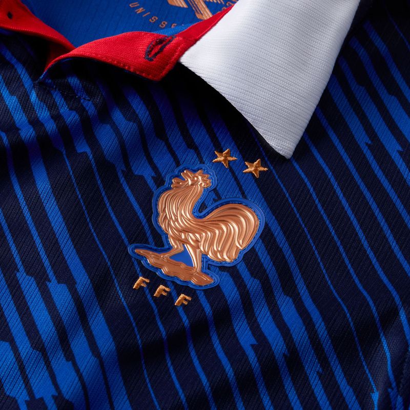Maglietta da calcio per bambini Nike FFF 2026 Stadium Home game royal/metallic copper 3