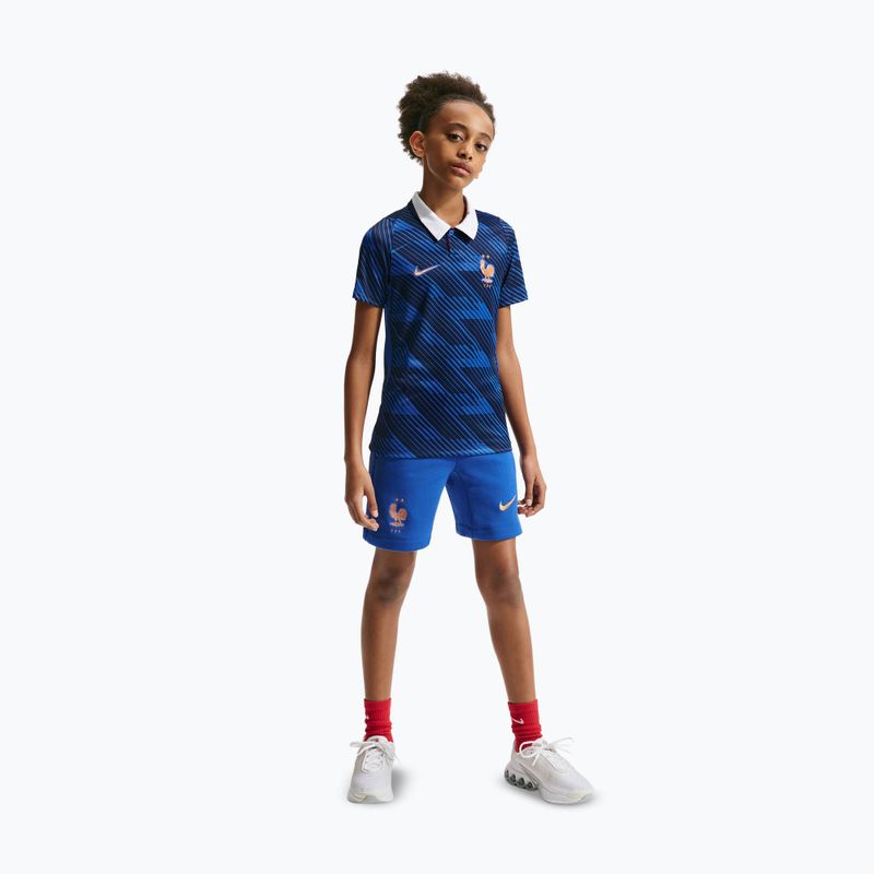 Maglietta da calcio per bambini Nike FFF 2026 Stadium Home game royal/metallic copper 6