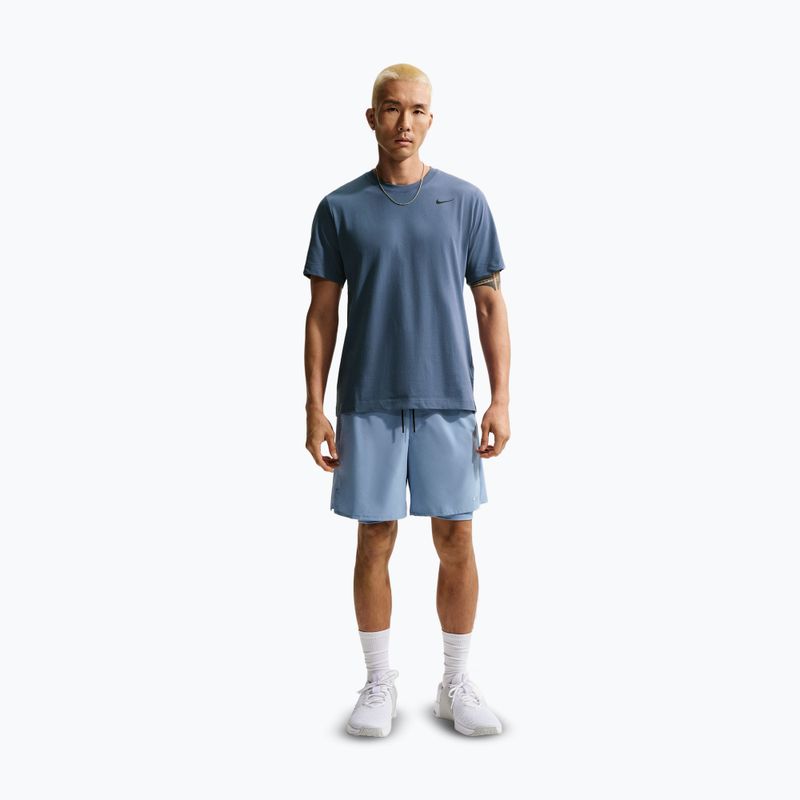 Maglietta da uomo Nike Dri-Fit diffused blue/black 2
