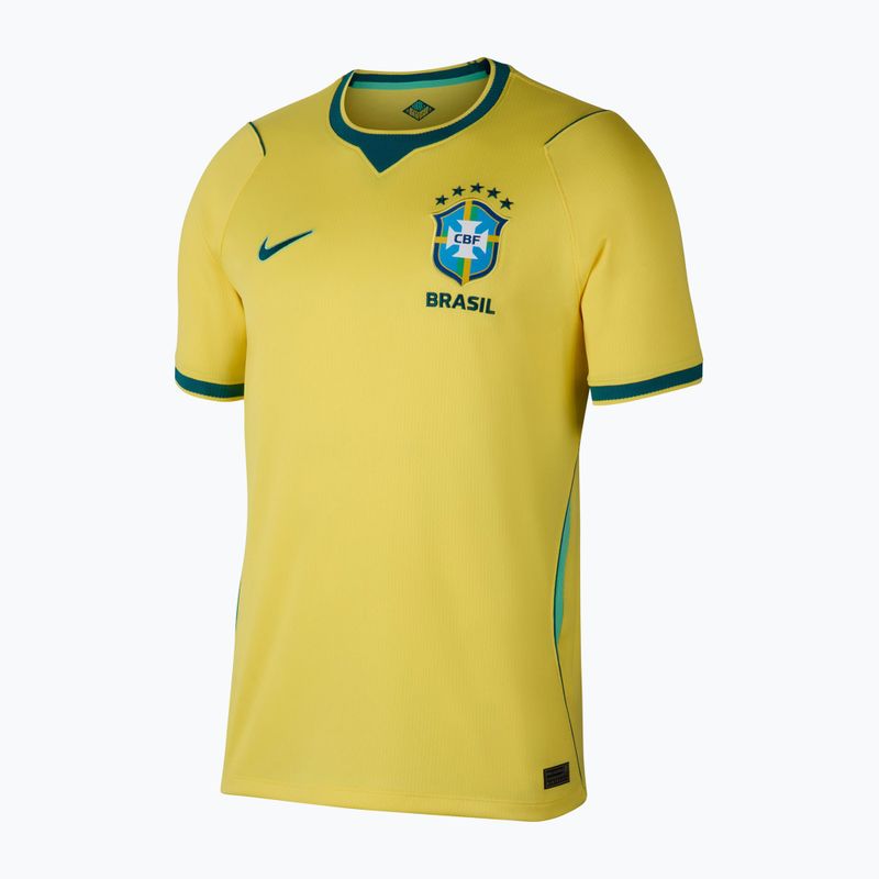 Maglietta da calcio da uomo Nike Brazil 2026 Stadium Home Soccer Replica canary/light menta/geode teal 7