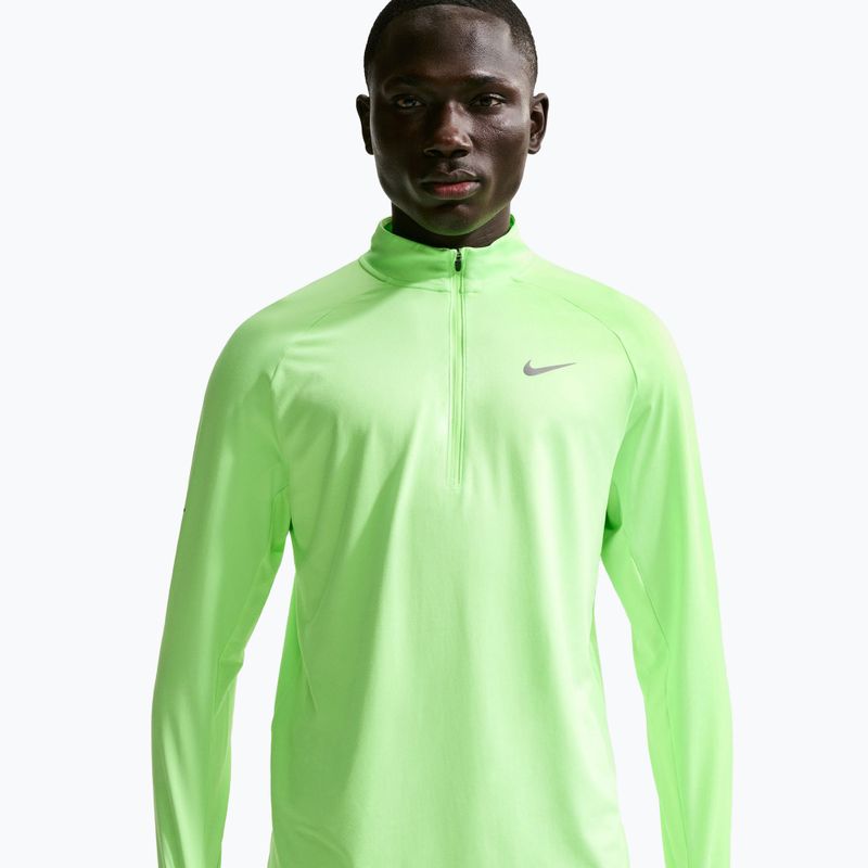 Bluza do biegania męska Nike Stride 1/4 Zip Dri-Fit lime blast