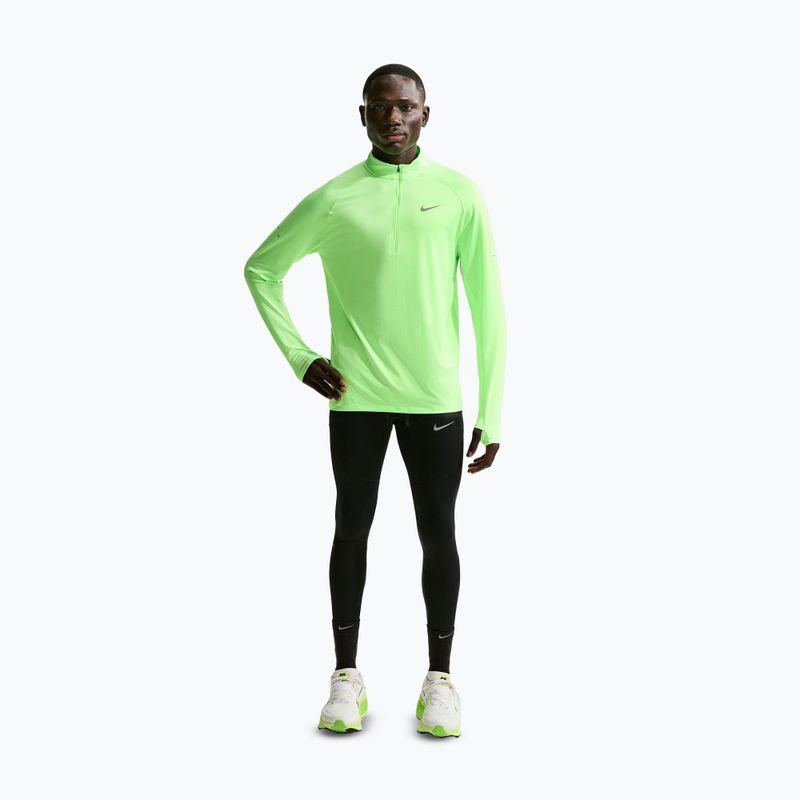 Felpa running uomo Nike Stride 1/4 Zip Dri-Fit lime blast 2