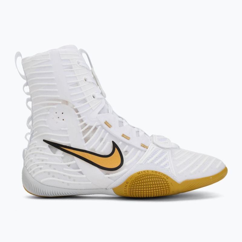 Scarpe da boxe Nike HyperKo 3 white/metallic gold 2