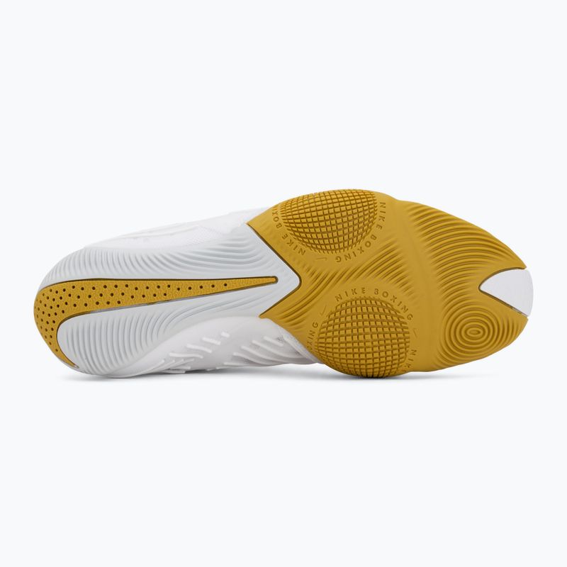 Scarpe da boxe Nike HyperKo 3 white/metallic gold 4