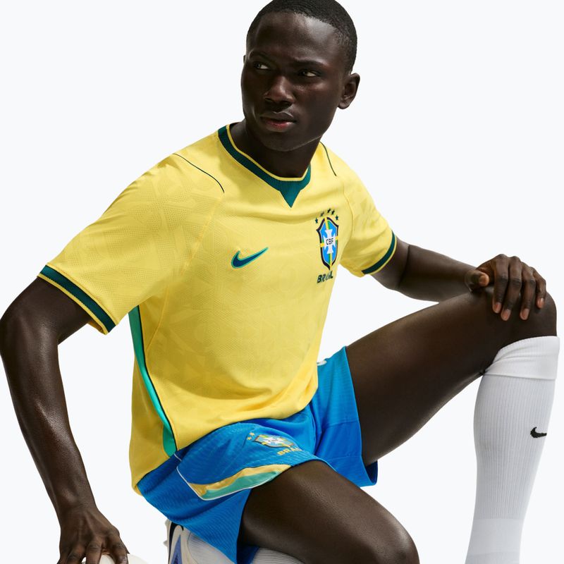 Maglietta da calcio da uomo Nike Brazil 2026/27 Match Home canary/light mint/geode teal 4