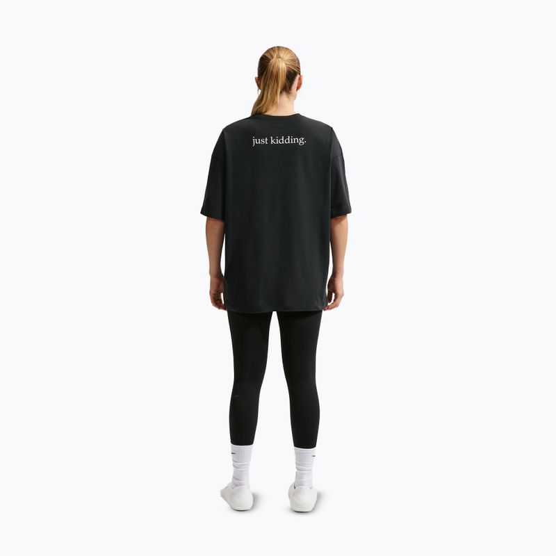 T-shirt donna Nike Dri-Fit black/white/white 3