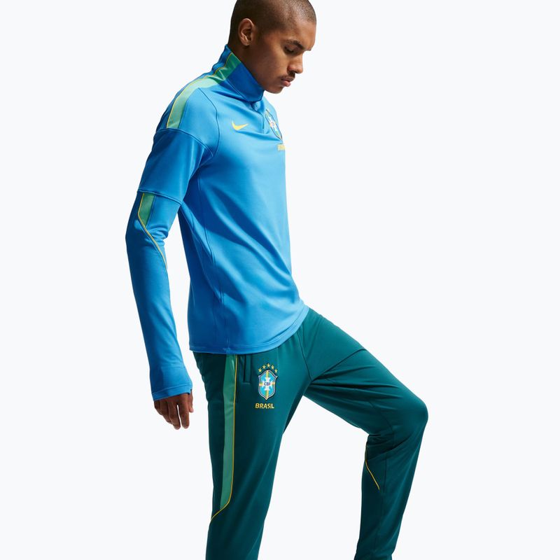 Pantaloncini da calcio da uomo Nike Brazil Strike geode teal/light mint/midwest gold 4