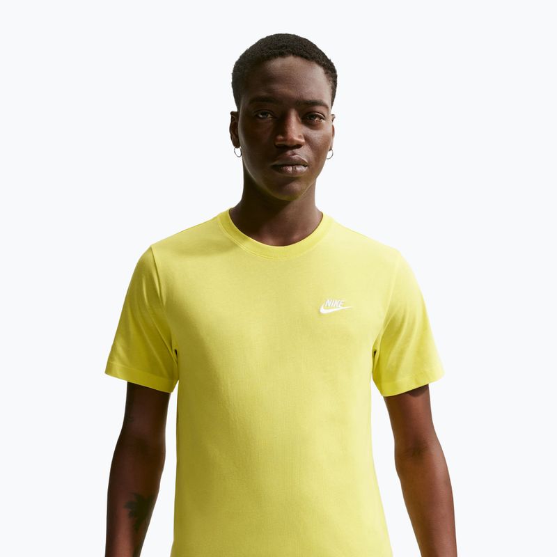 Maglietta da uomo Nike Sportswear Club sonic yellow 4