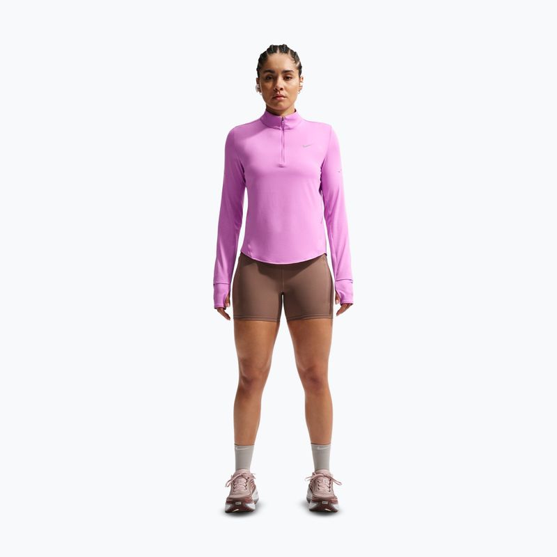 Felpa da corsa da donna Nike Swift Dri-FIT UV 1/4-Zip light magenta 2