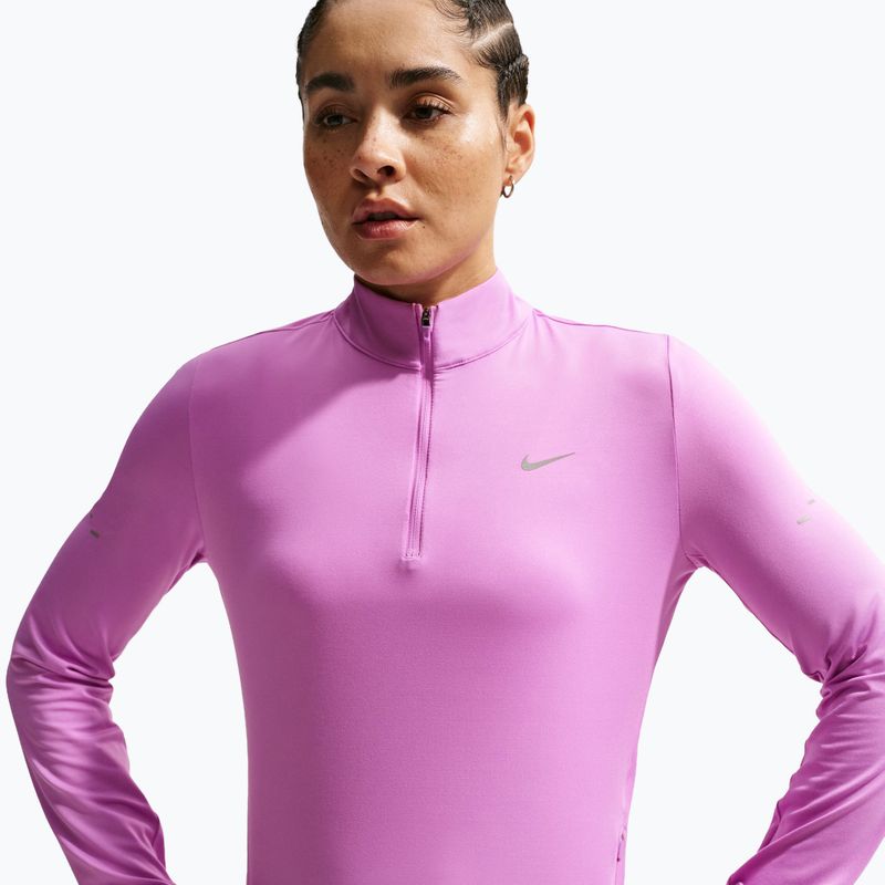 Felpa da corsa da donna Nike Swift Dri-FIT UV 1/4-Zip light magenta 5