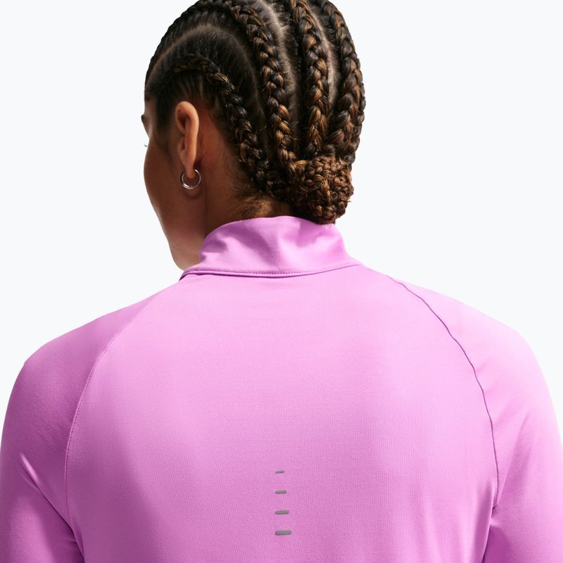 Felpa da corsa da donna Nike Swift Dri-FIT UV 1/4-Zip light magenta 6