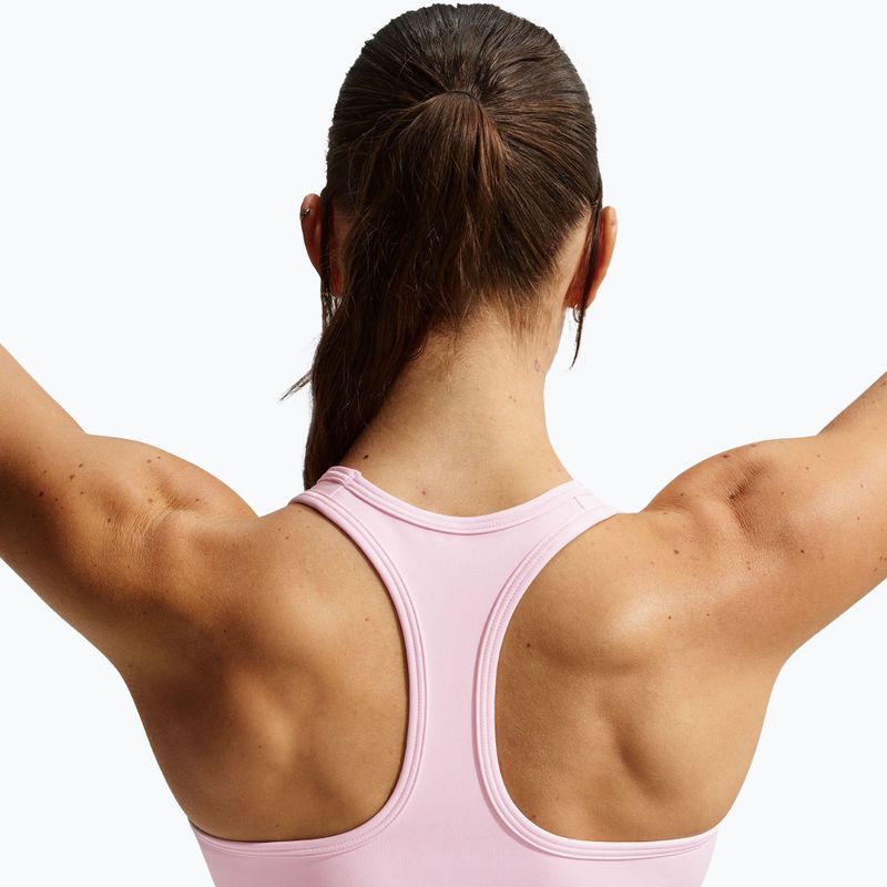 Reggiseno sportivo Nike Swoosh Medium Support pink foam/stone mauve/white 4