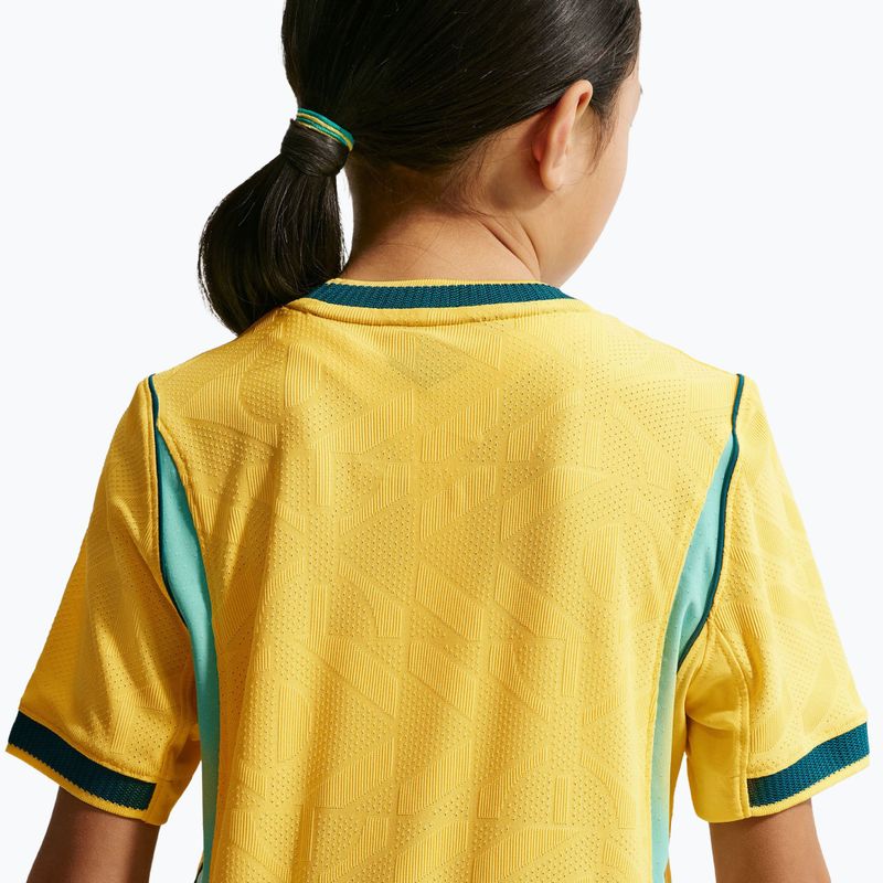 Maglietta da calcio per bambini Nike Brazil 2026/27 Match Home canary/light mint/geode teal 9