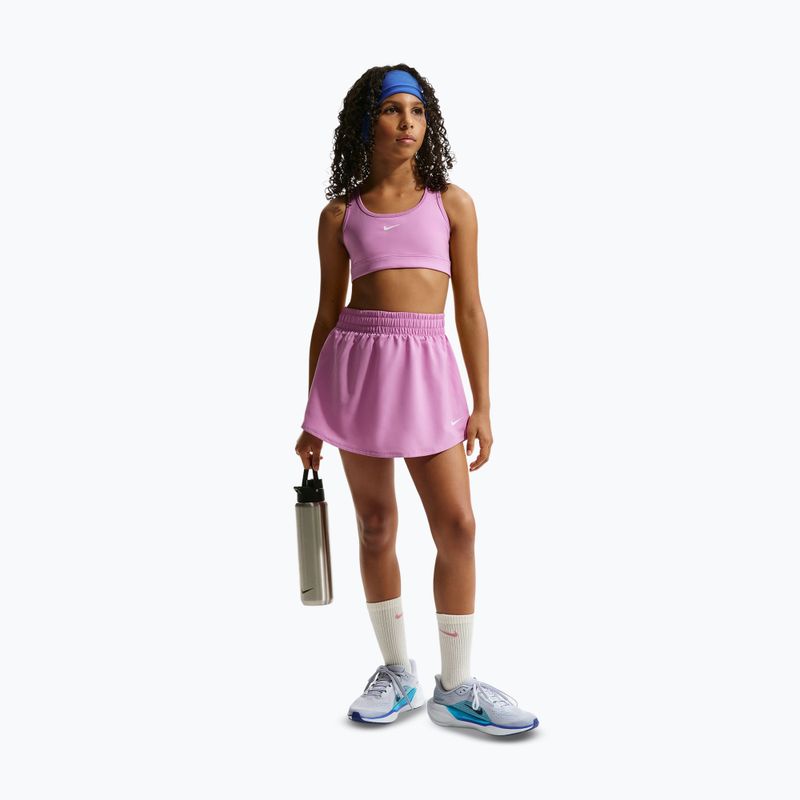 Reggiseno sportivo da bambina Nike Swoosh light magenta/white 2