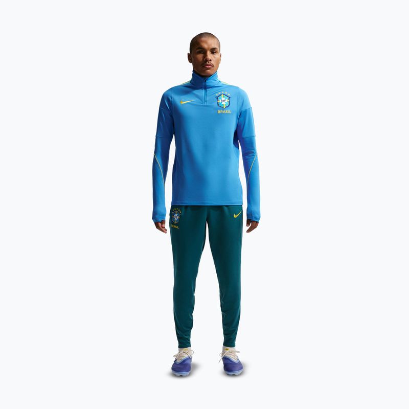 Felpa da calcio da uomo Nike Brazil Strike light photo blue/light menta/midwest gold 2