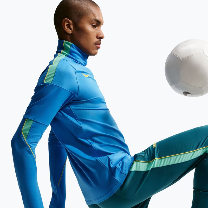Felpa da calcio da uomo Nike Brazil Strike light photo blue/light menta/midwest gold 6
