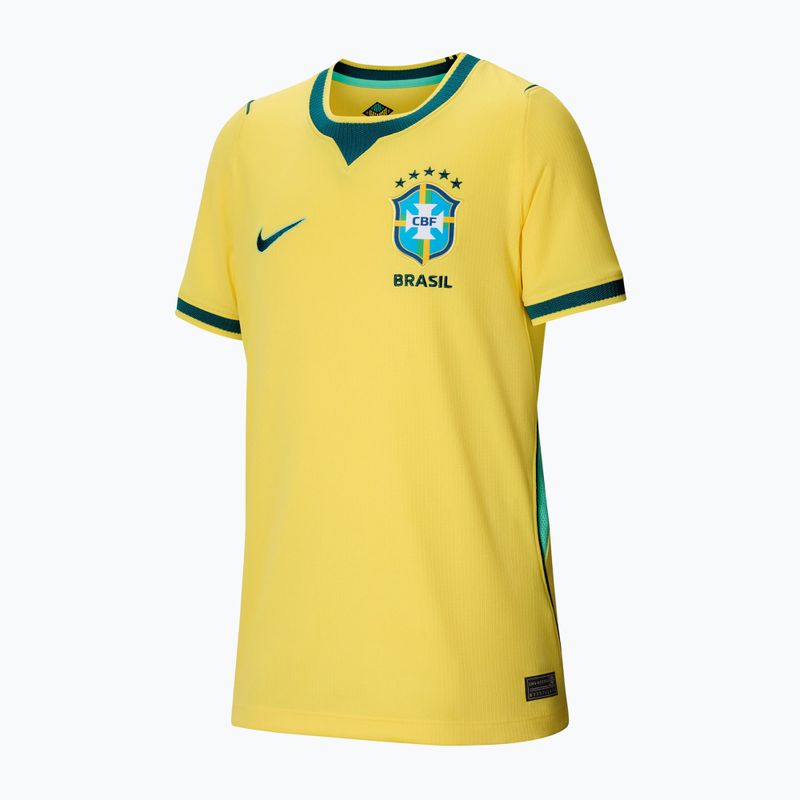 Maglietta da calcio per bambini Nike Brazil 2026 Stadium Home Soccer Replica canary/light menta/geode teal 7