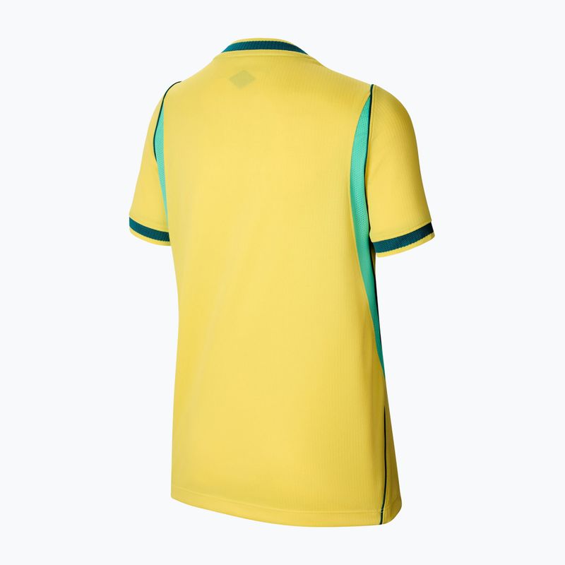 Maglietta da calcio per bambini Nike Brazil 2026 Stadium Home Soccer Replica canary/light menta/geode teal 8