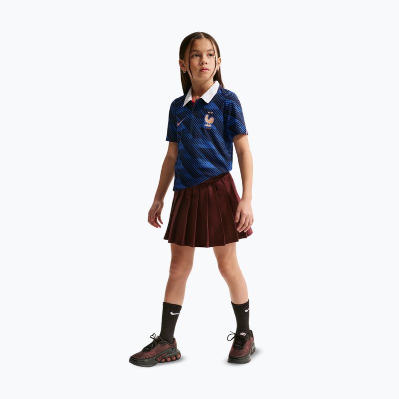 Maglietta da calcio per bambini Nike FFF 2026/27 Match Home game royal/metallic copper 6