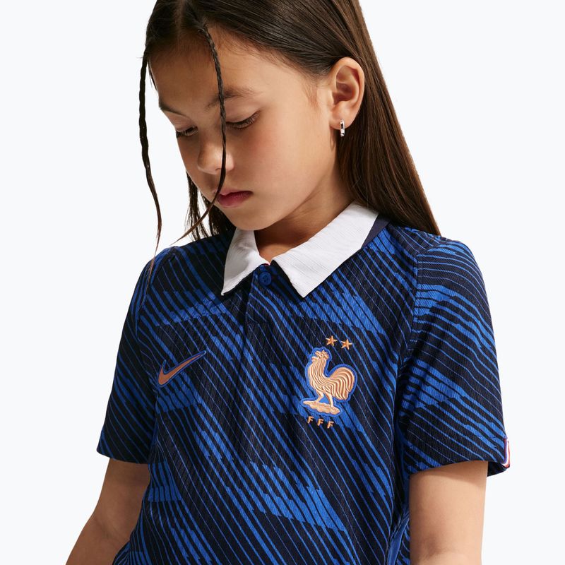 Maglietta da calcio per bambini Nike FFF 2026/27 Match Home game royal/metallic copper 9