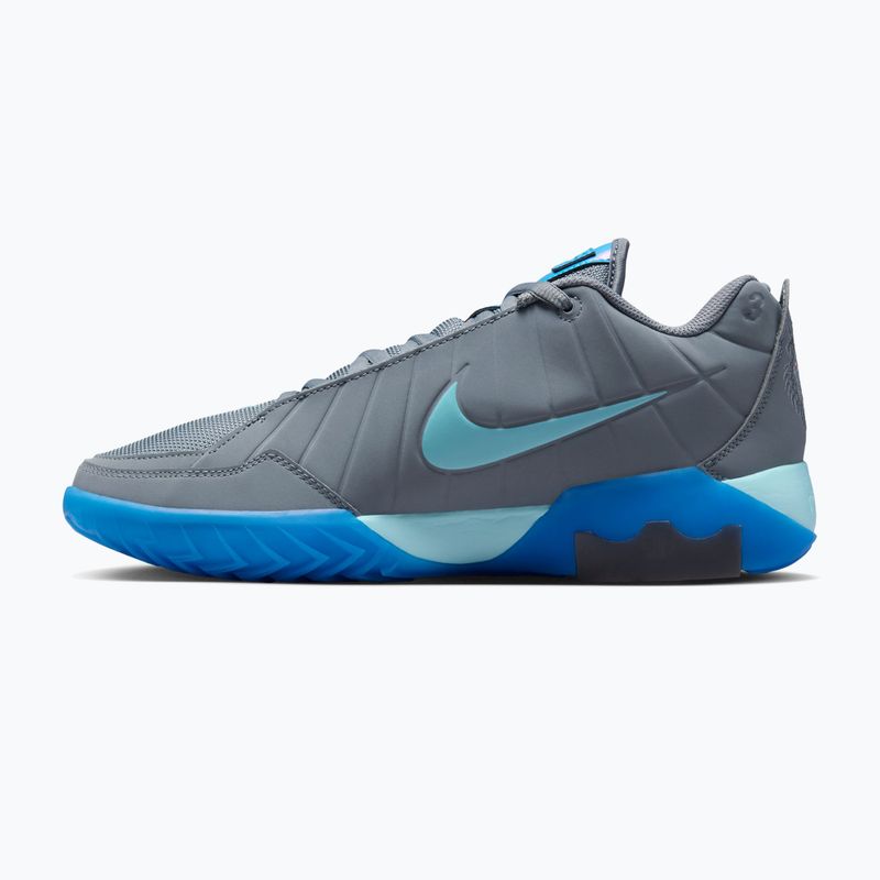 Scarpe da basket uomo Nike LeBron Witness 9 cool grey/glacier ice/aurora blue 2